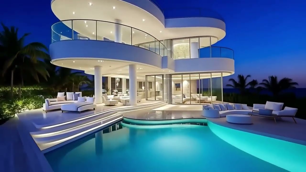 Touring an Opulent Multi-Million Dollar Contemporary Estate with Breathtaking Interior Designs.