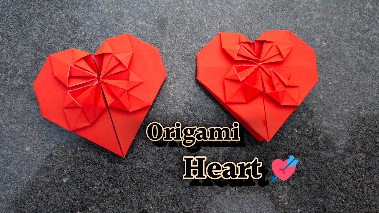 Origami paper Heart ❤️🥰💯।। Easy origami heart