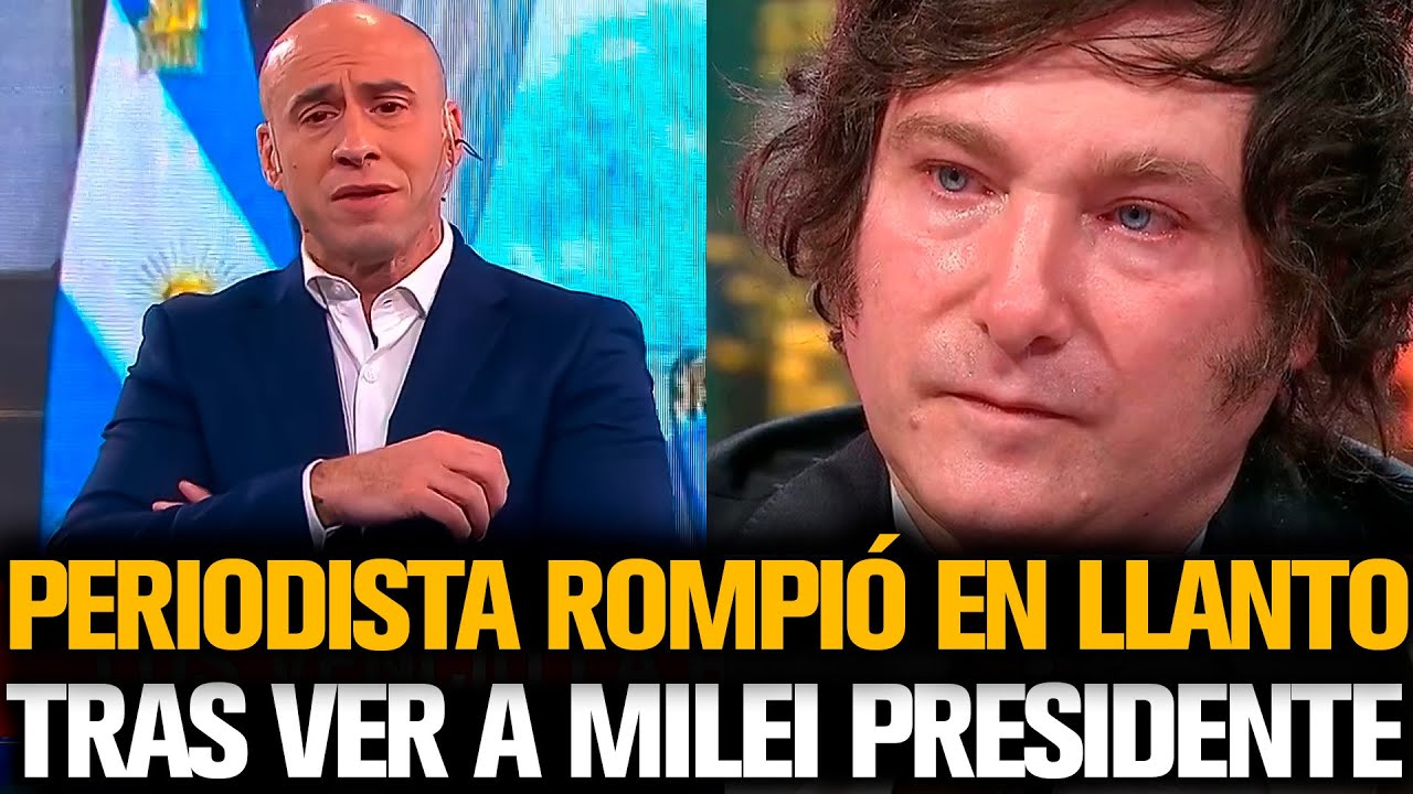EL PELADO TREBUCQ ROMPIÓ EN LLANTO AL VER A MILEI PRESIDENTE