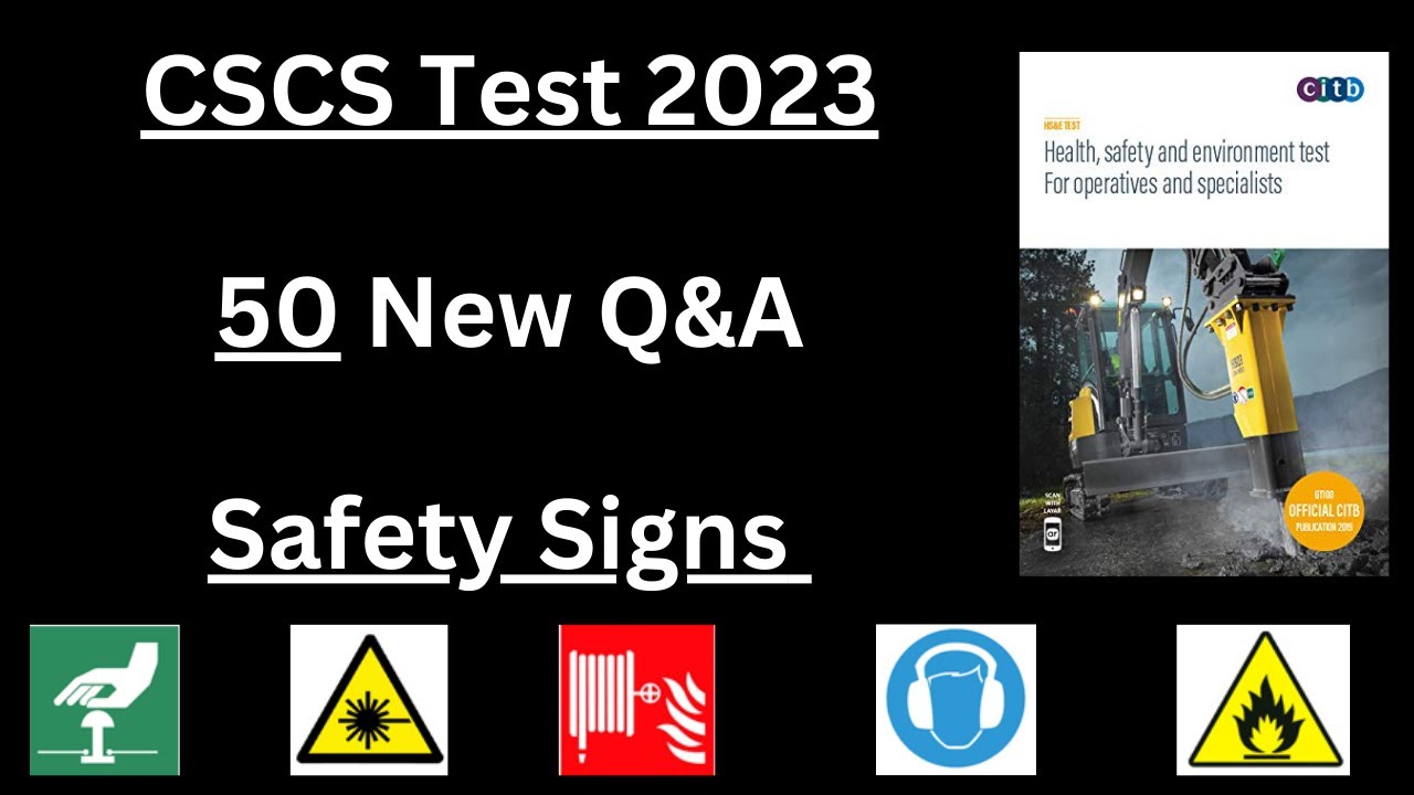 CSCS Card UK | CSCS Test 2023 | CiTB Test | CSCS Test Preparation | CSCS Safety Signs Q&A