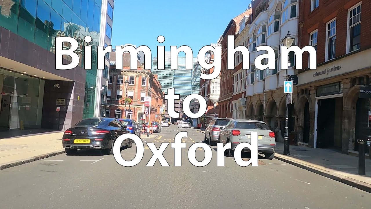 [4K] Driving from Birmingham to Oxford (UK)