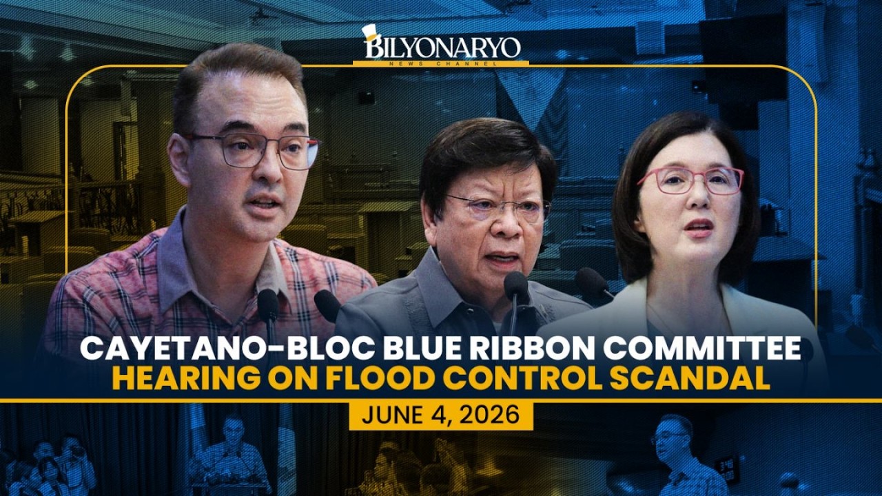 LIVE: Flood control probe commences under Cayetano-bloc | June 4, 2026