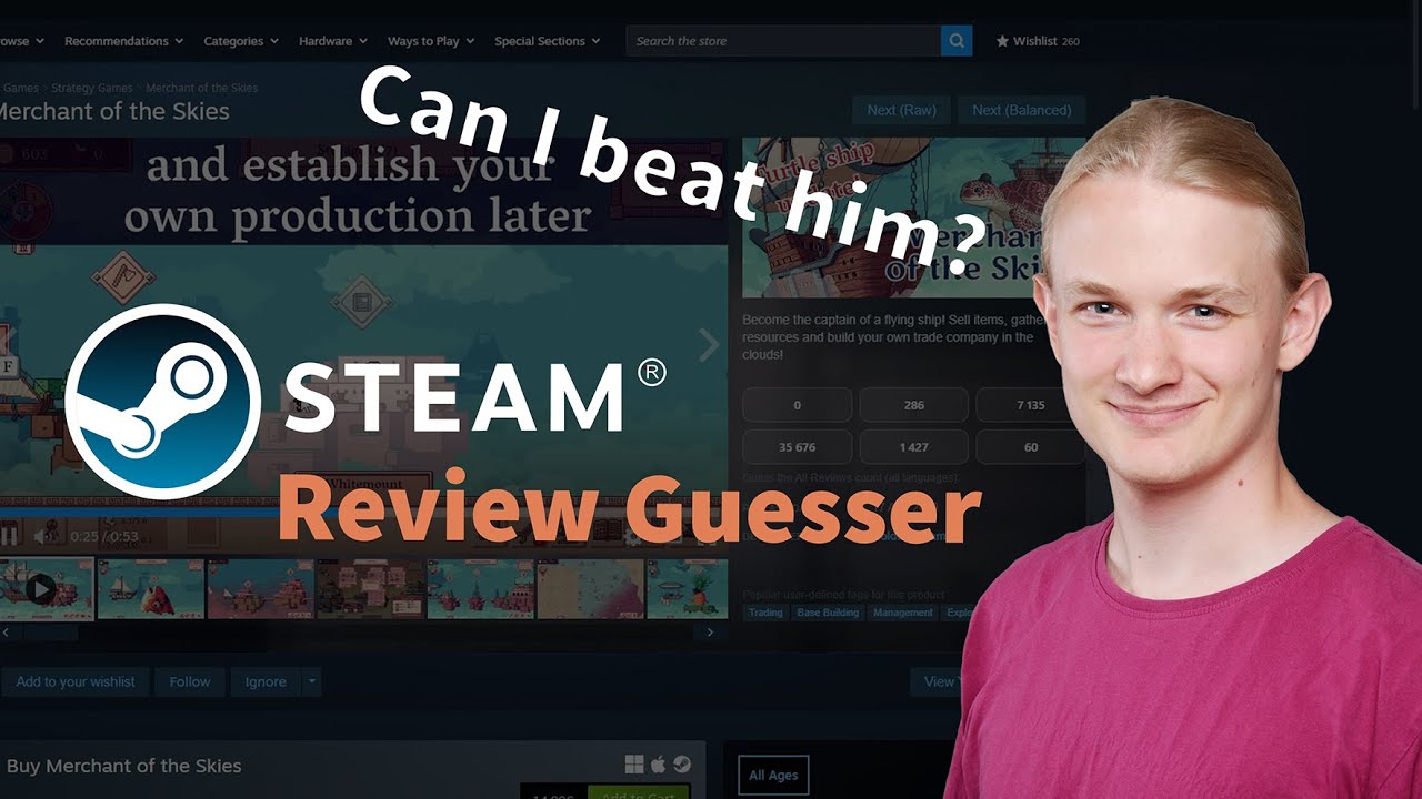 Can i Beat Jonas Tyroller in his own Steam Review Guesser Game?
