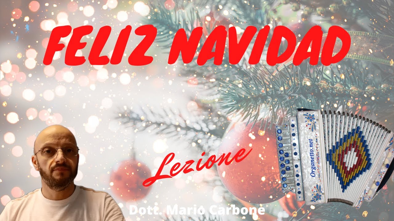 2 e 4 Bassi - FELIZ NAVIDAD - Lezione -  Accordion diatonic Organetto -