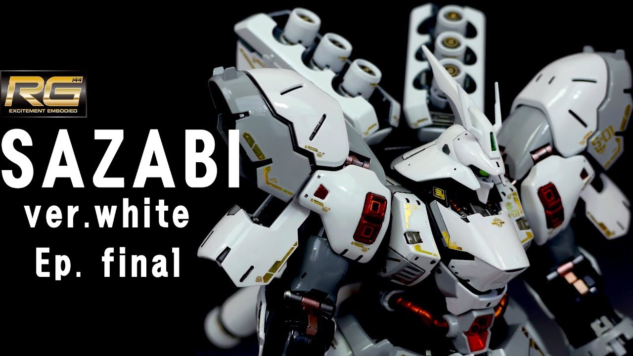 Gunpla RG  SAZABI ver.white ep.8 - final 백사자비