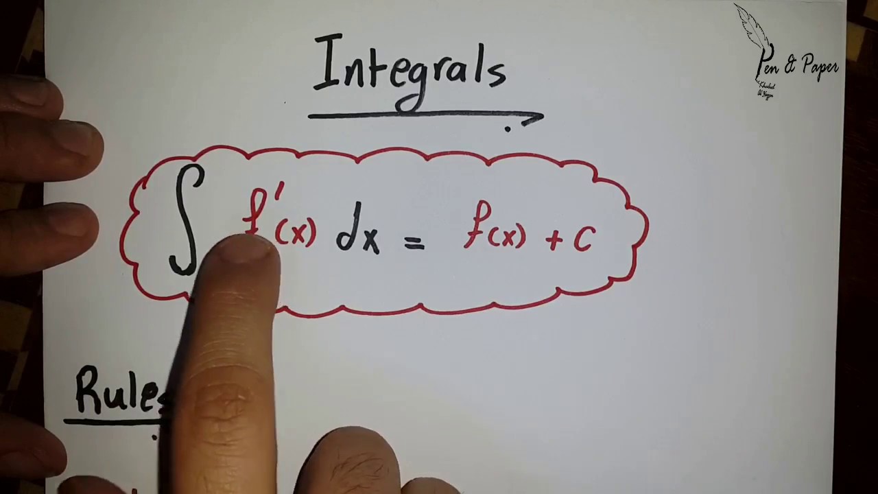 Integrals | Rules 1,2,3,4 | Part 1