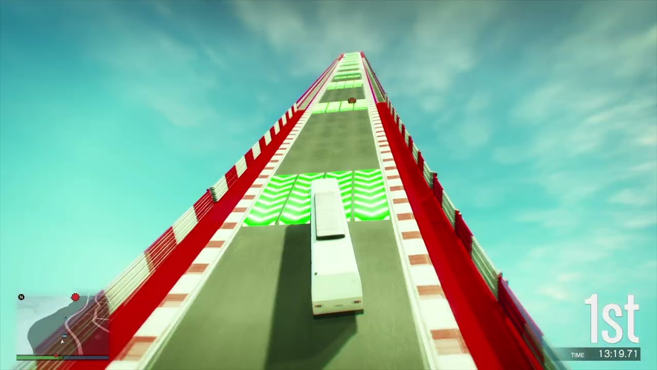 TURNING BUSES INTO GRAVITY DEFYING STUNT VEHICLES IN THIS GTA 5 FACE TO FACE RACE!