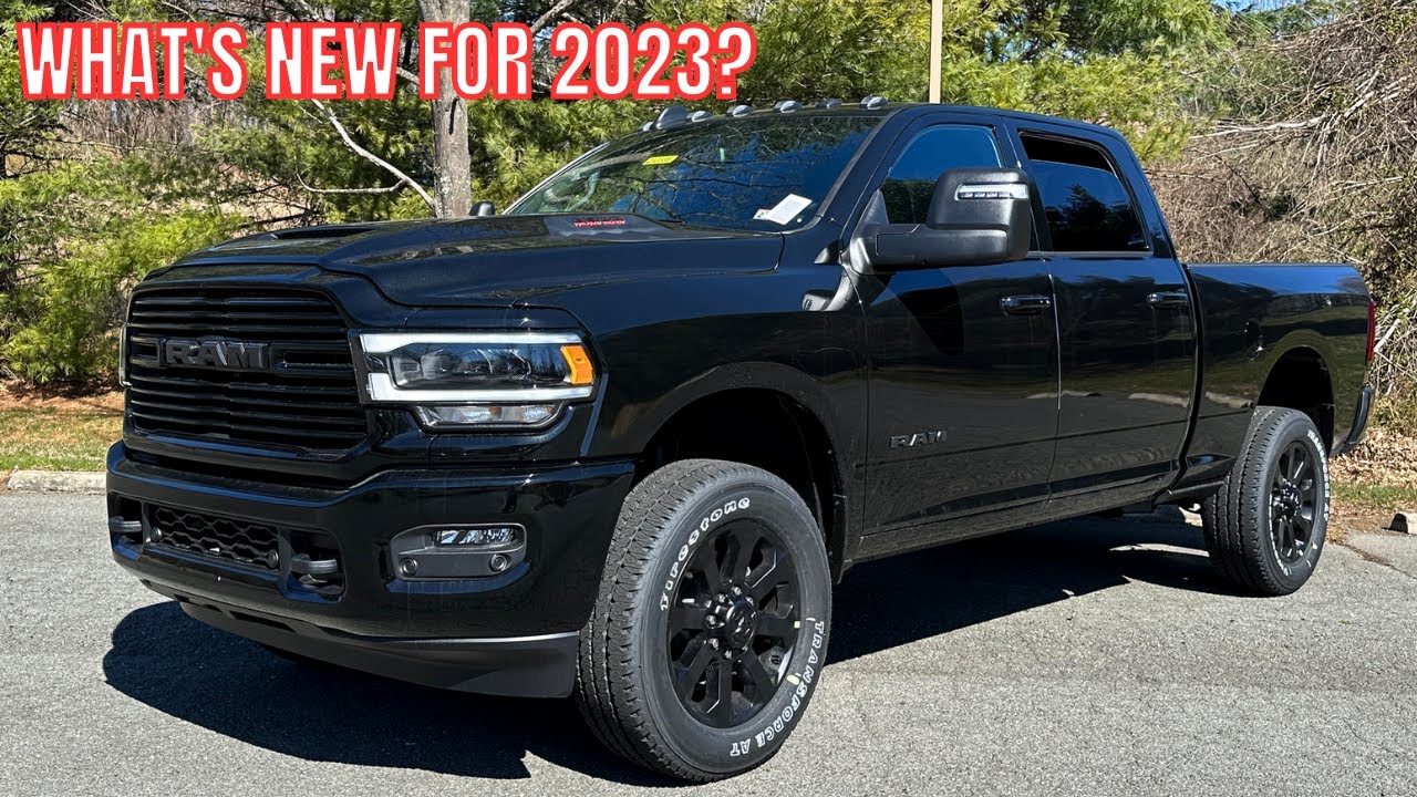 2023 RAM 2500 Laramie Night Edition - REVIEW and POV DRIVE - BLACKED OUT