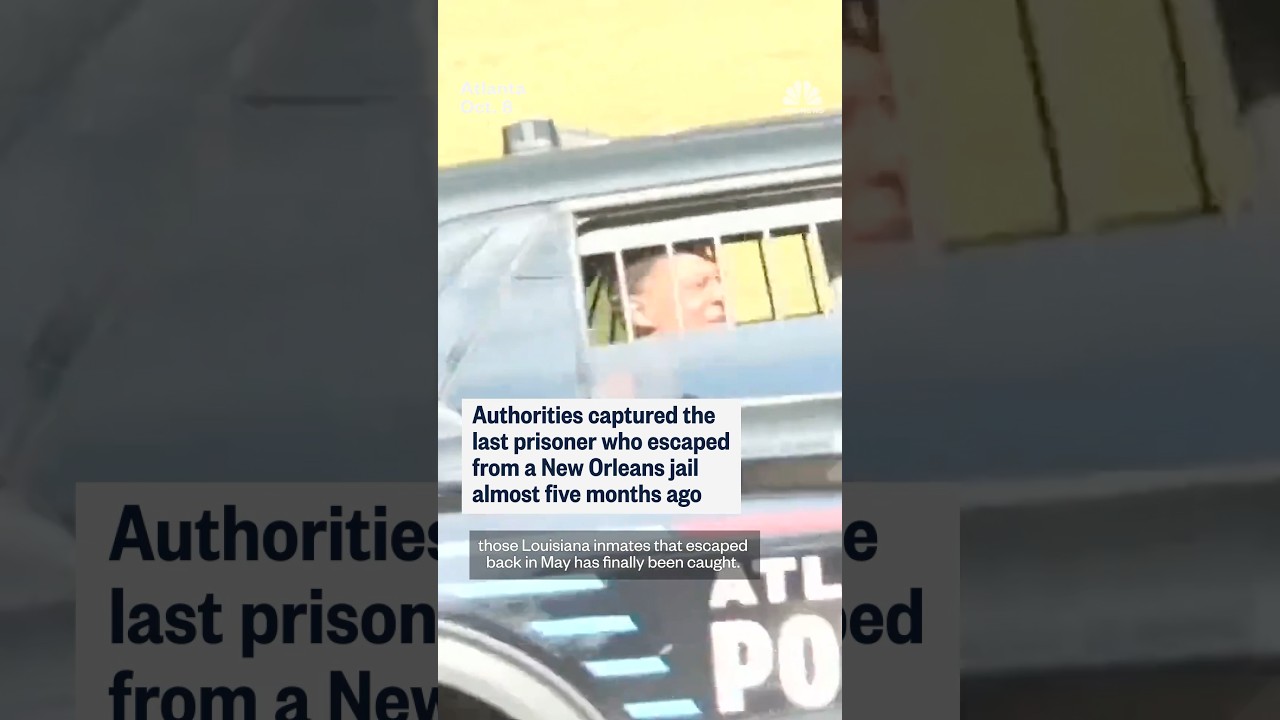 Authorities captured the last prisoner who escaped from a New Orleans jail almost five months ago.