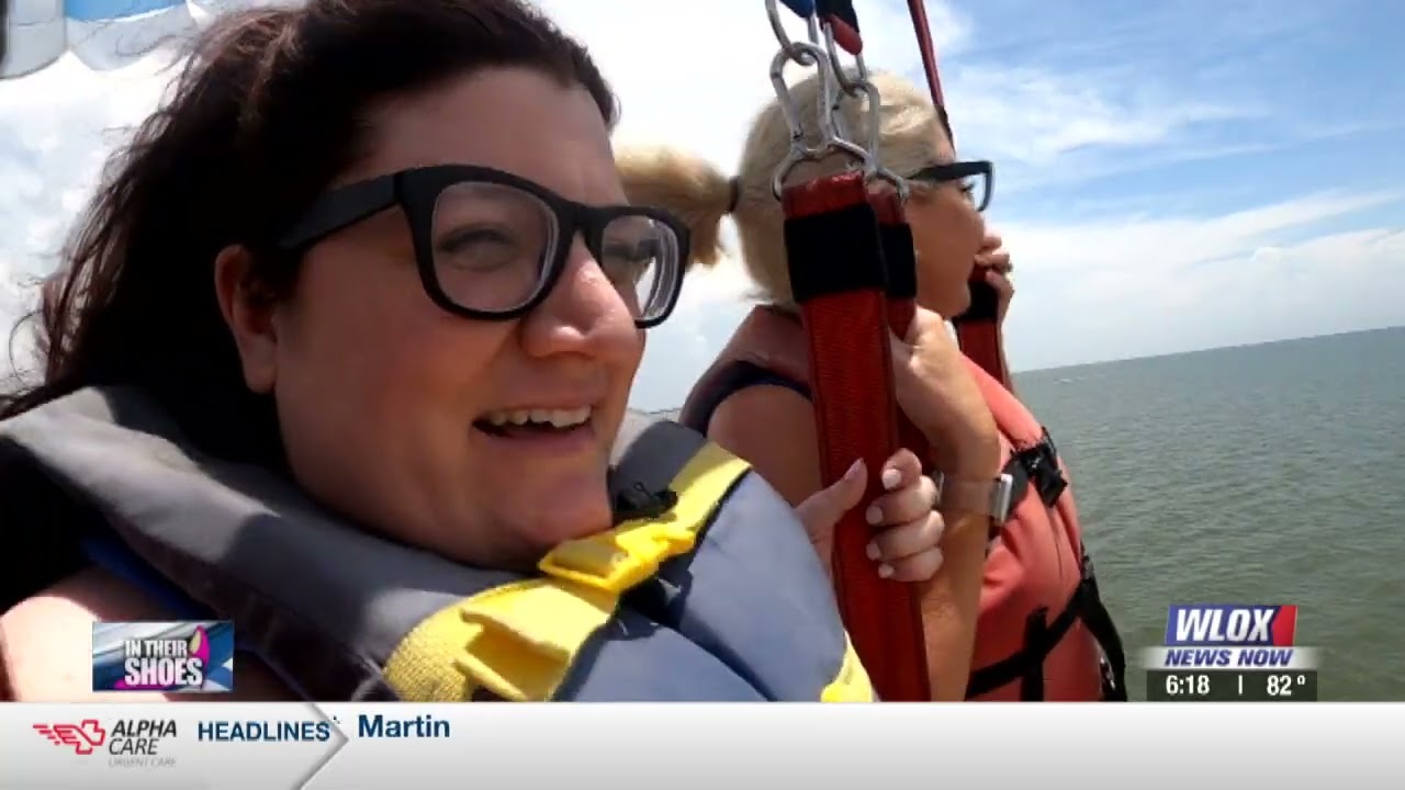 Parasailing in Biloxi with Gulf Coast Youtuber -- In their Shoes with Nicole Martz, Gulf Coast Gal