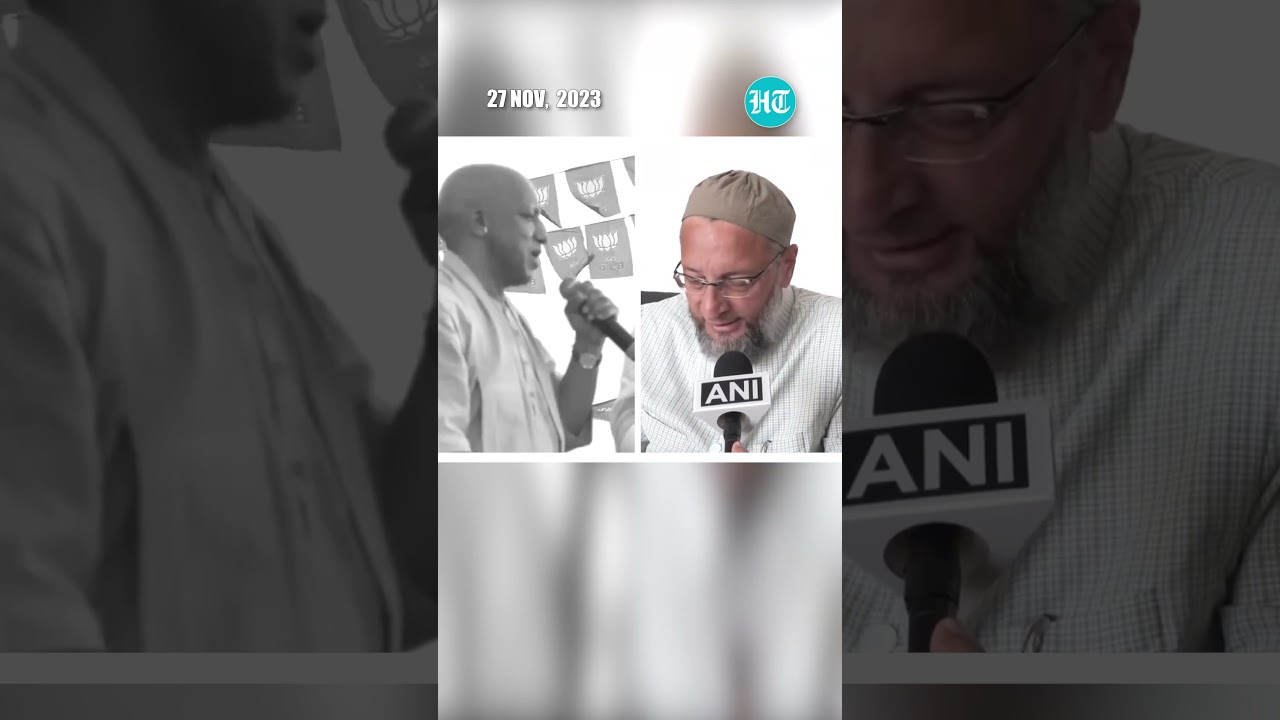 Fiery Owaisi Vs Yogi Faceoff Over Hyderabad Bhagyanagar Rename Pledge | Watch