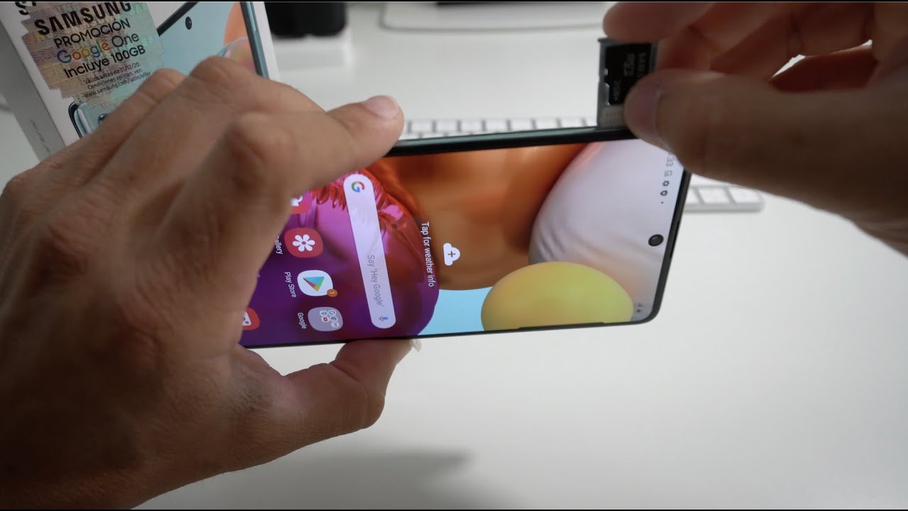 How to Install SD and SIM Card into Samsung Galaxy A71