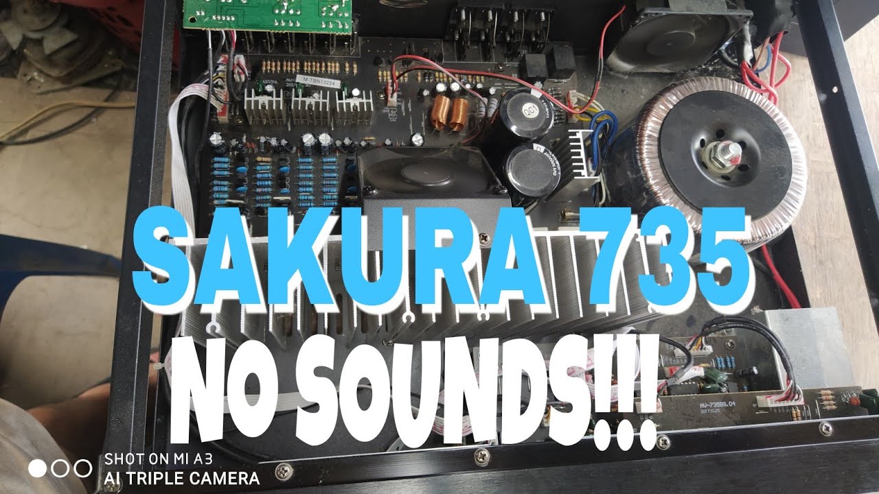 SAKURA 735 AMPLIFIER No Sounds (tagalog)