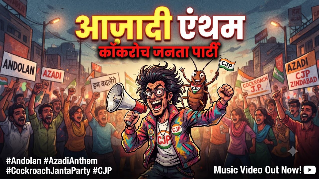 Azadi - Cockroach Janta Party Anthem Song । Cjp Protest Song । Cjp Song । #cjp #songs #Cjpsong #song