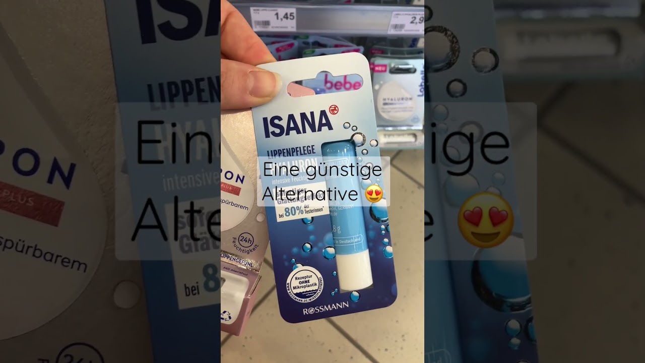 Hyaluron Lippenpflege von Isana f&uuml;r 79 Cent 😍 #rossmannneuheiten