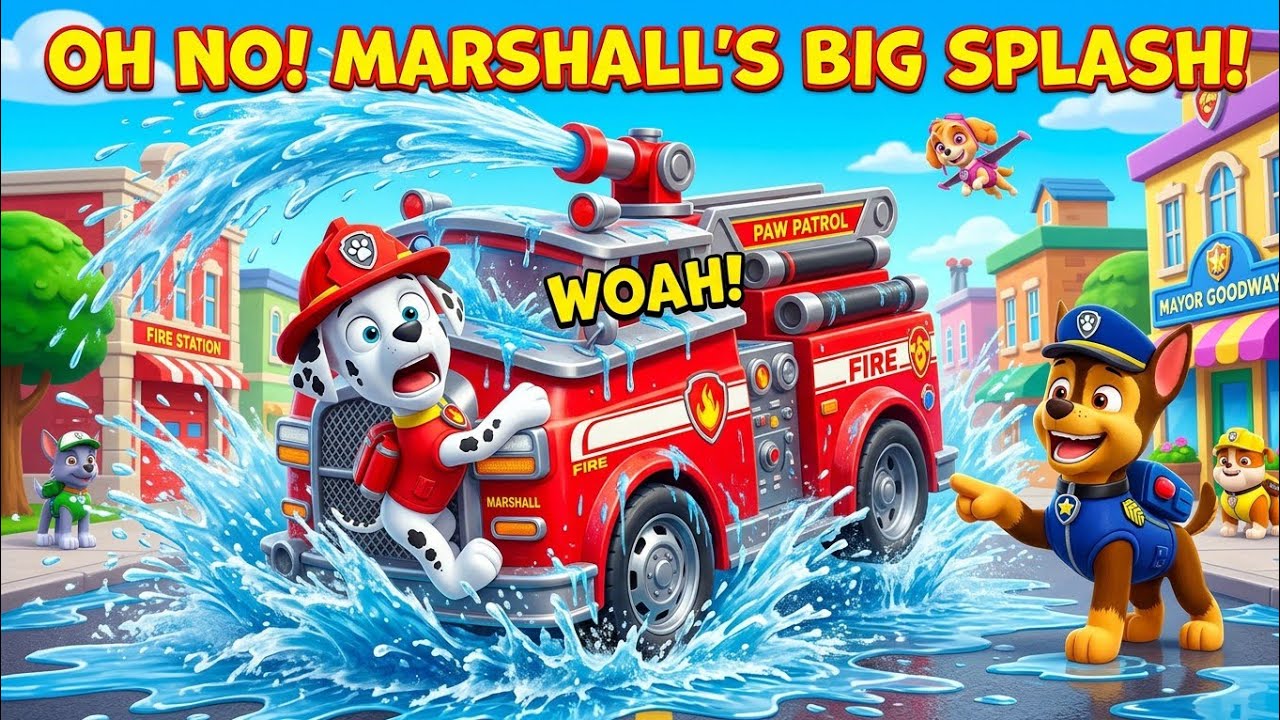 Paw Patrol: Marshall’s Crazy Fire Truck Day |paw Patrol Silly Rescue Story