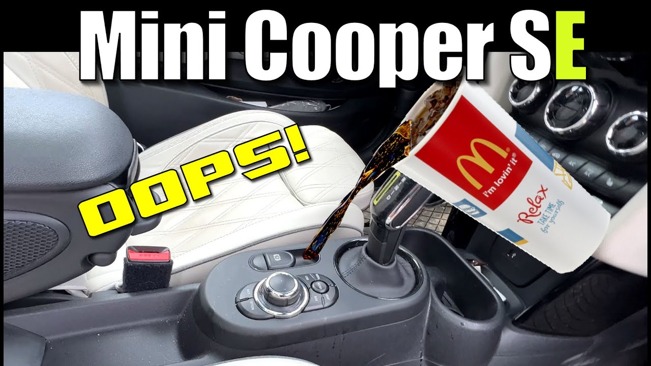 Mini Disaster - Cleaning The Media Controller Console On Our Mini Cooper SE After A Pepsi Spill