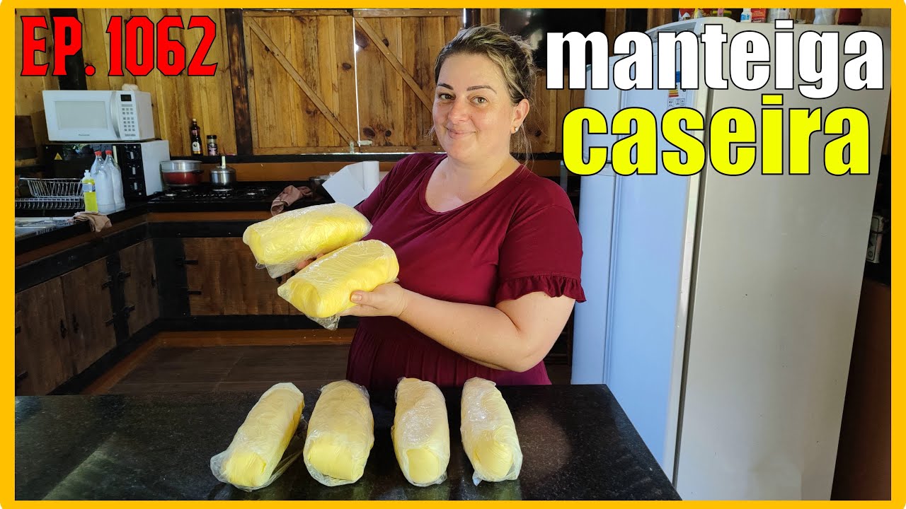 fazendo manteiga caseira