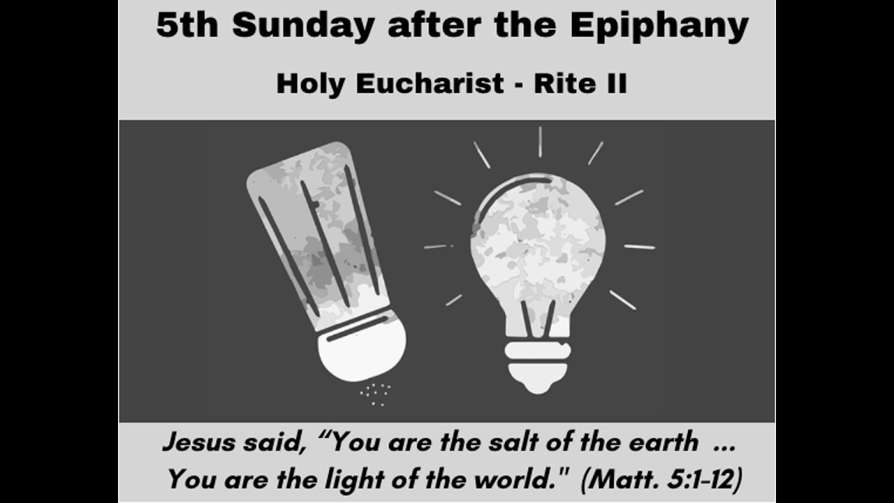 Service - Fifth Sunday after the Epiphany