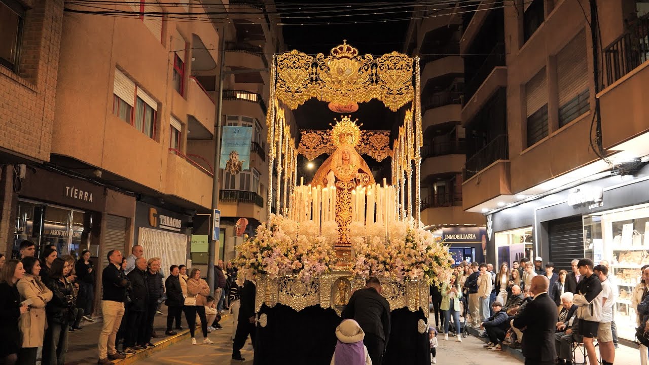 [4K] Viernes Santo Noche - María Santísima de la Soledad (Águilas 2025)