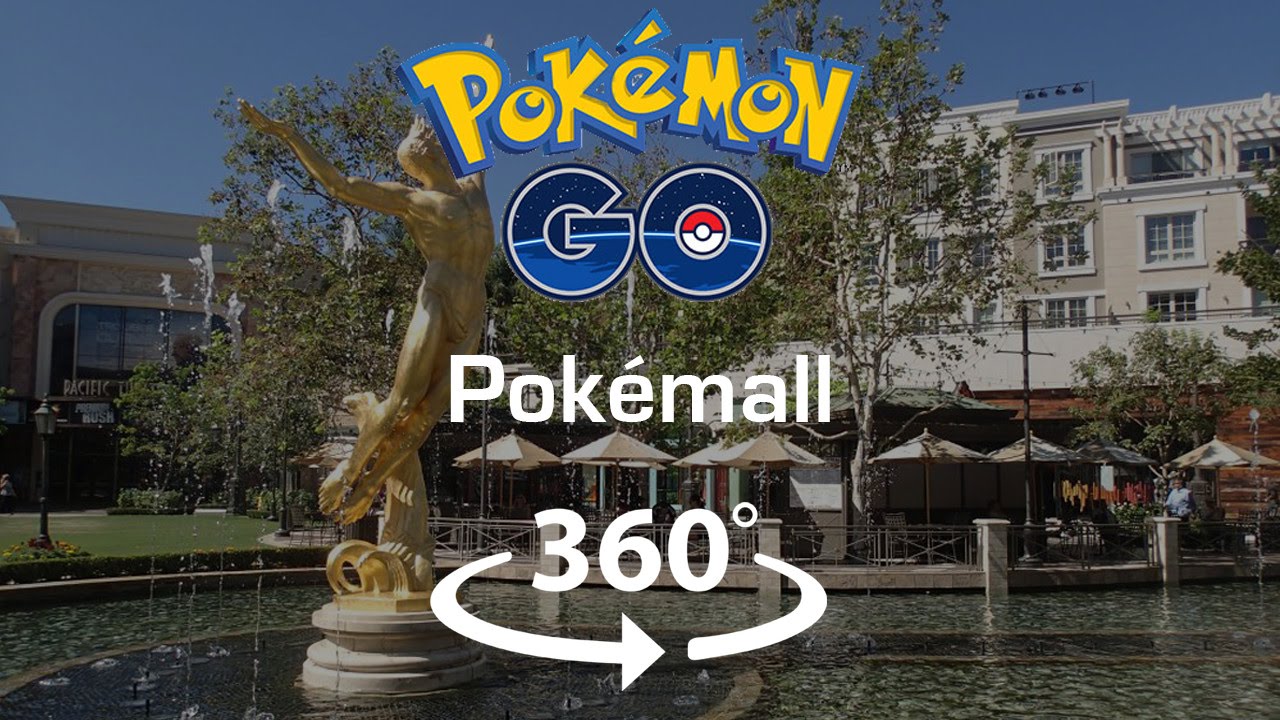 Pokemon Go: Virtual Reality! Pokemon at the mall - Pokemall! 4K 360 Video