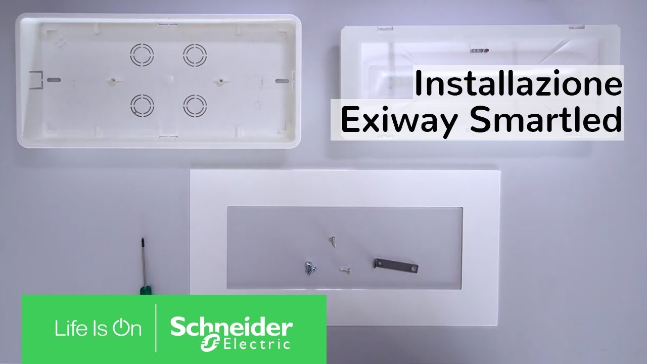 Come Installare Exiway Smartled nella Scatola da Incasso dei Modelli Precedenti | Schneider Electric