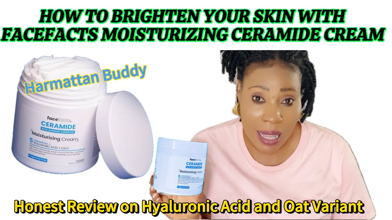 How to Lighten your skin with the FACTFACTS face and body CERAMIDE Moisturizer/Hyaluronic Acid & Oat