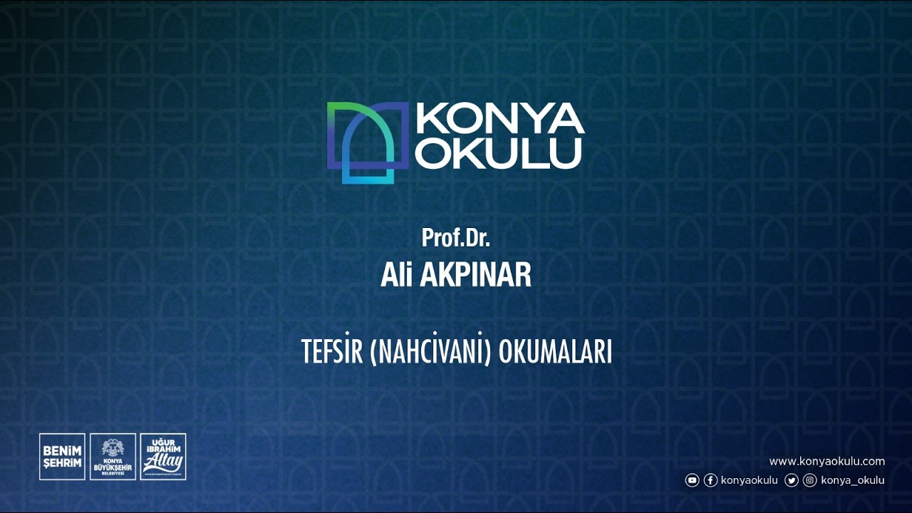 Prof. Dr. Ali AKPINAR | Tefsir (Nahcivani) Okumaları | Beled Sûresi | 06.02.2026