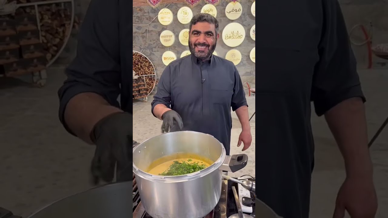 برياني لحم خليجي مع شوربة الرز وقتتة الباذنجان