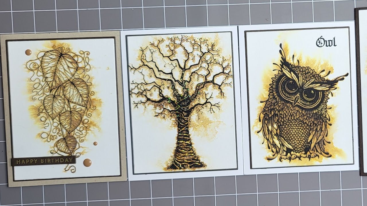 LAVINIA STAMPS get that PYROGRAPHY look for your cards