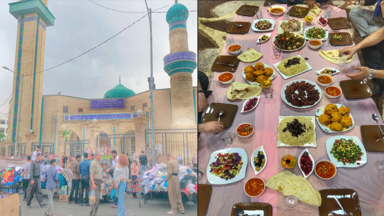 السوق الكردي🤩مروان عصبني و السبب..😰الأكل التقليدي 😋