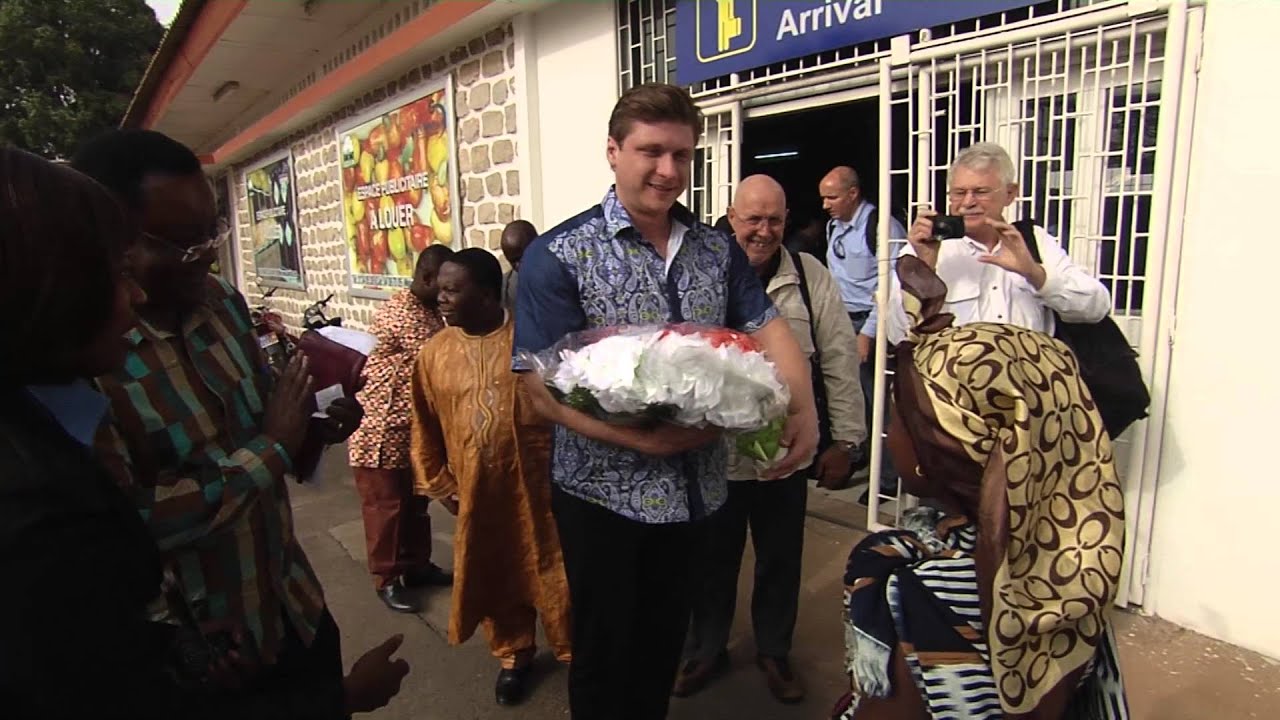 Arrival in Bouake, Ivory Coast 2016 - Daniel Kolenda, Peter Vandenberg and CfaN Team