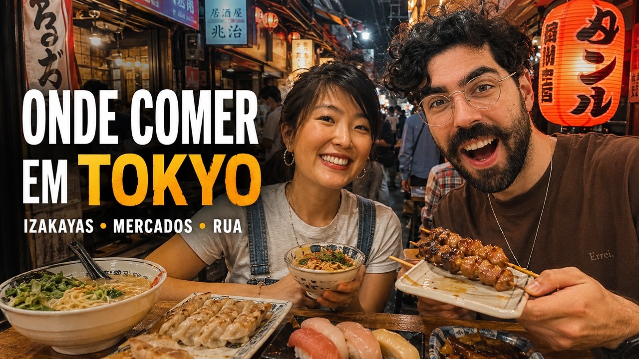 TUDO o que COMEMOS em TOKYO 🍣 – A VERDADEIRA Comida Japonesa!