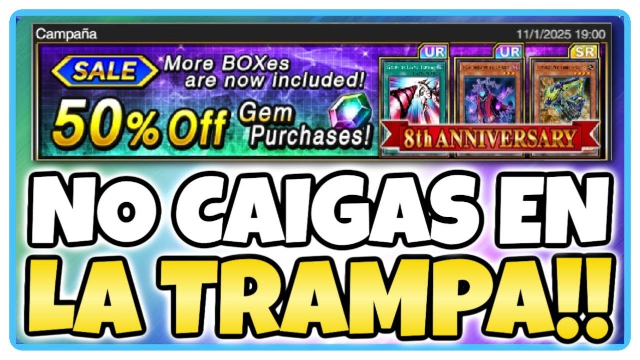 NO CAIGAS EN LA TRAMPA!! Oferta de 50% es MALA AHORA!? | Yu-Gi-Oh! Duel Links