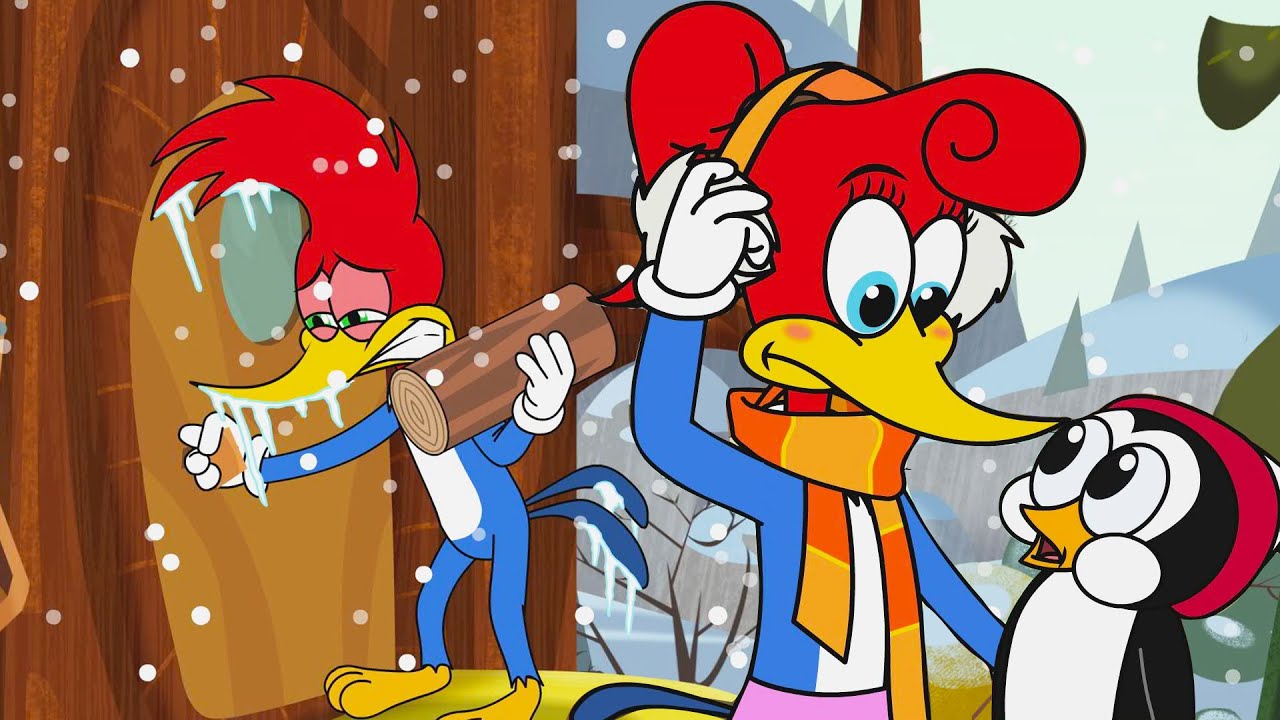 Woody is Locked out in the in Cold 🥶 | Woody Woodpecker