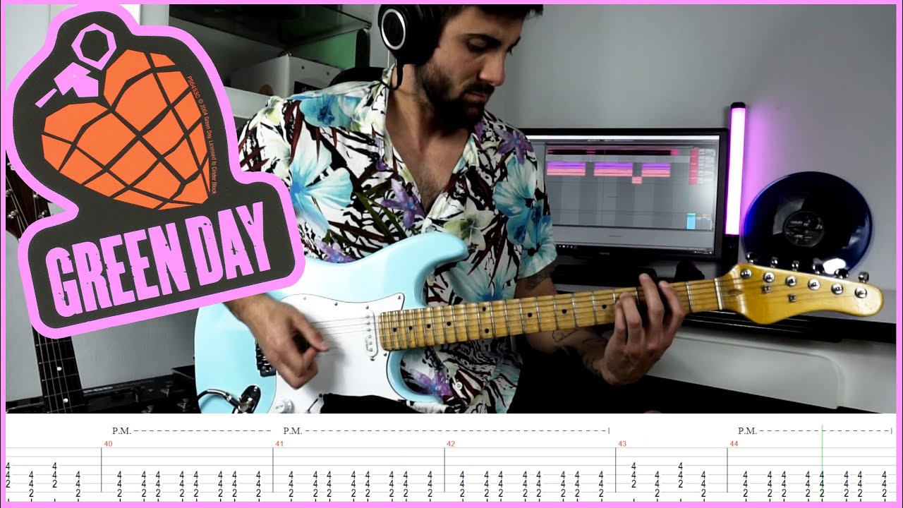 GREEN DAY - The American Dream Is Killing Me [GUITAR COVER + TAB] 🎸|LESSON| F&aacute;cil Easy New Song 2023