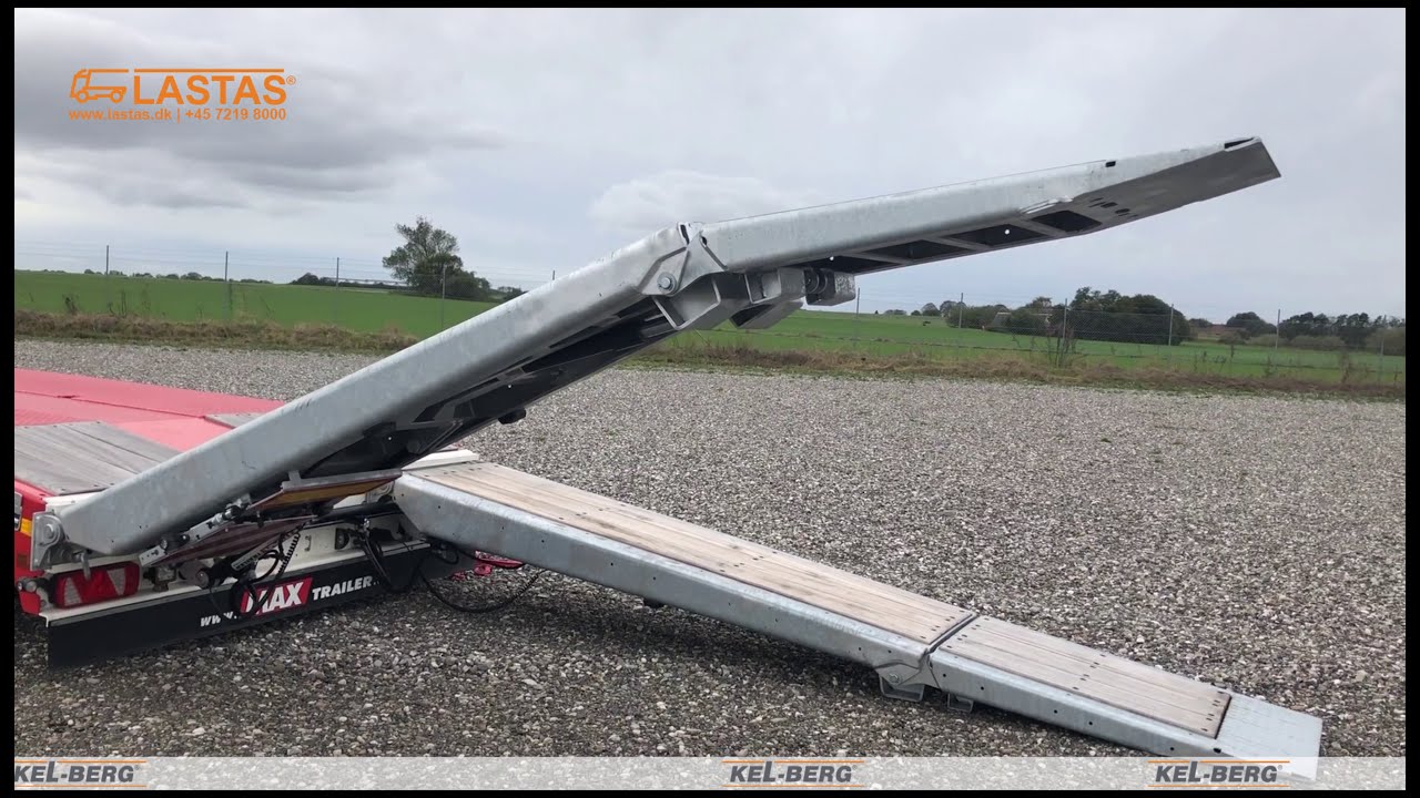 MAX 110 - MAX Trailer 3 aks. Maskinetrailer med udtræk og hævedæk