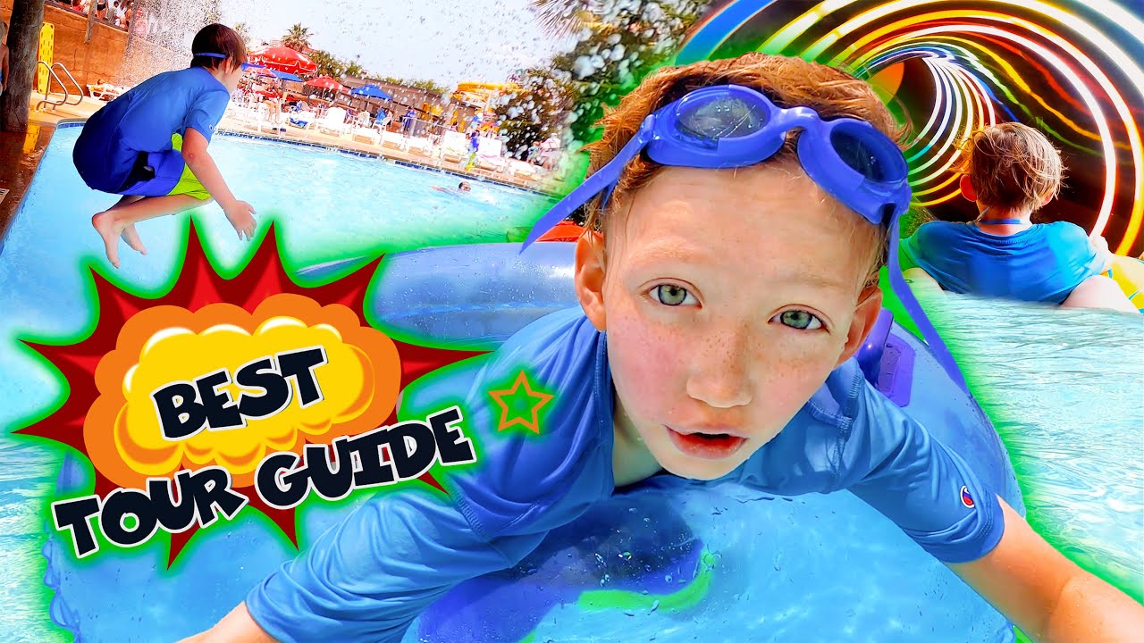 Will’s Waterpark Fun! Slides & Rainbow Ride With Mom 🌈💦