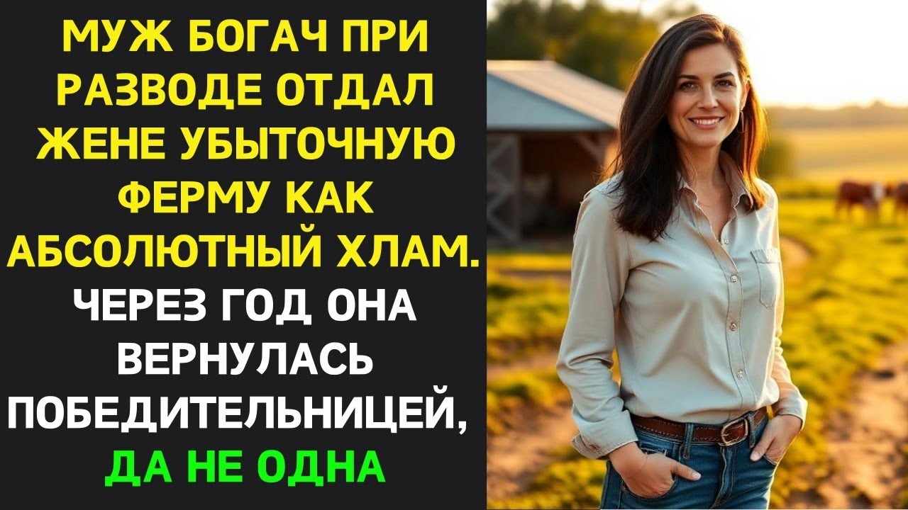 У жены НЕ БЫЛО ВЫБОРА как забрать УБЫТОЧНУЮ ферму как свою долю при разводе но через год муж ПОЖАЛЕЛ