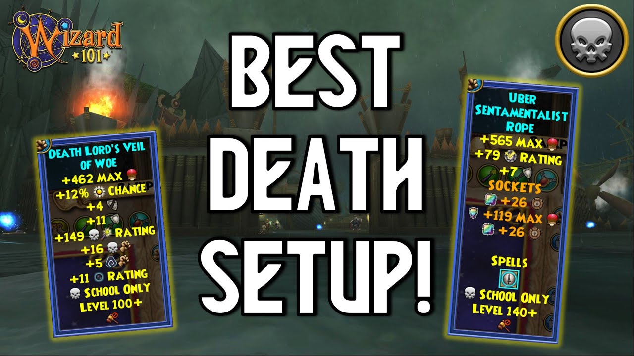 Wizard101: MAX DEATH PvP (140): The BEST Cosmic Death PvP Setup!