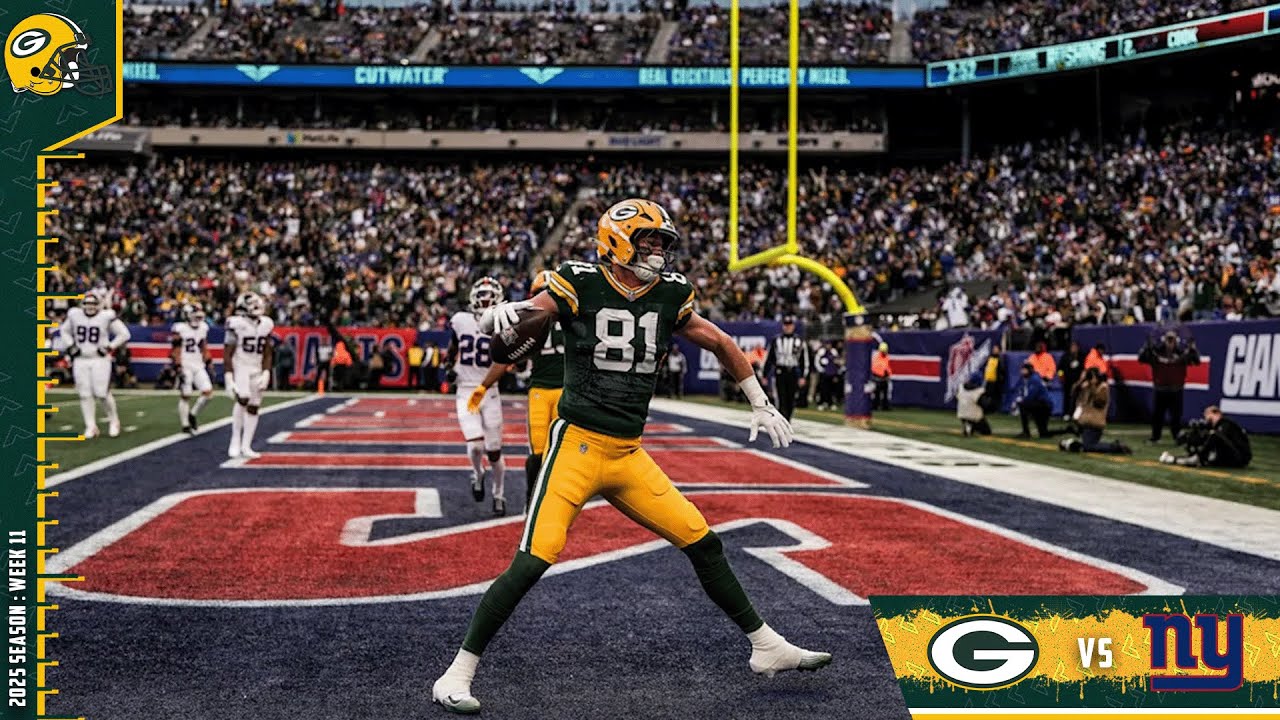 Josh Whyle First Career Packer's TD | Packers Vs Giants