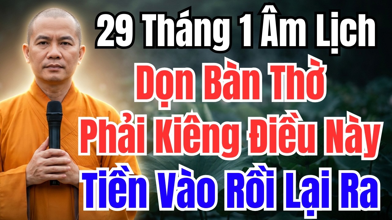 29 THÁNG 1 ÂM LỊCH : DỌN BÀN THỜ MÀ KHÔNG KIÊNG KỴ 2 ĐIỀU NÀY, TIỀN KHÓ ĐẾN LẠI DỄ ĐI