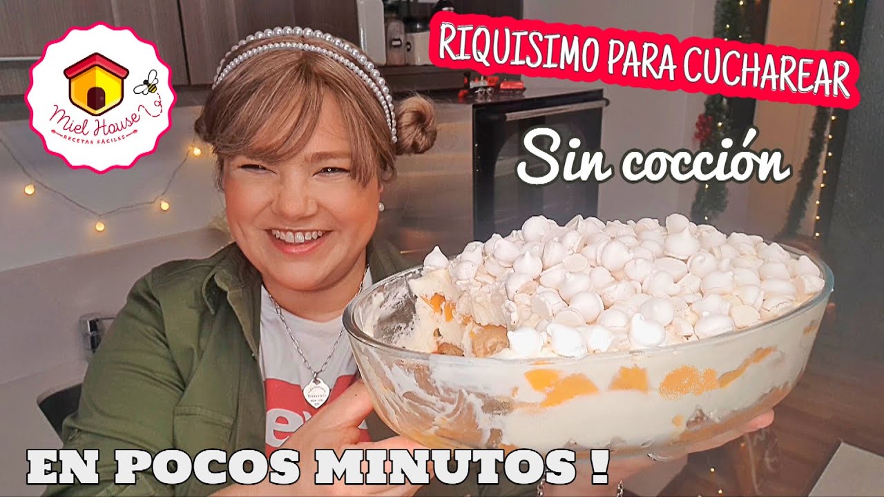 EN POCOS MINUTOS postre rápido cremoso SIN COCCION postre chajá
