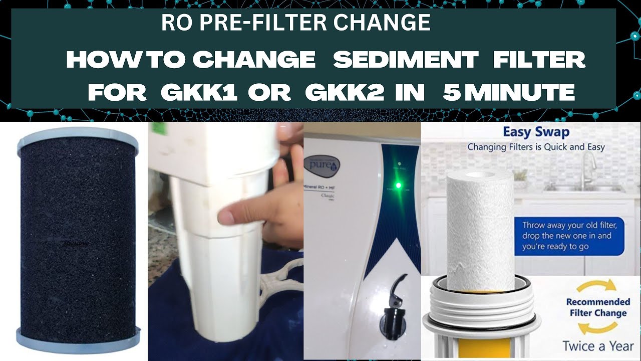 How to change Sediment Filter and GKK || Pre filter replace for any RO F@legacyindeed