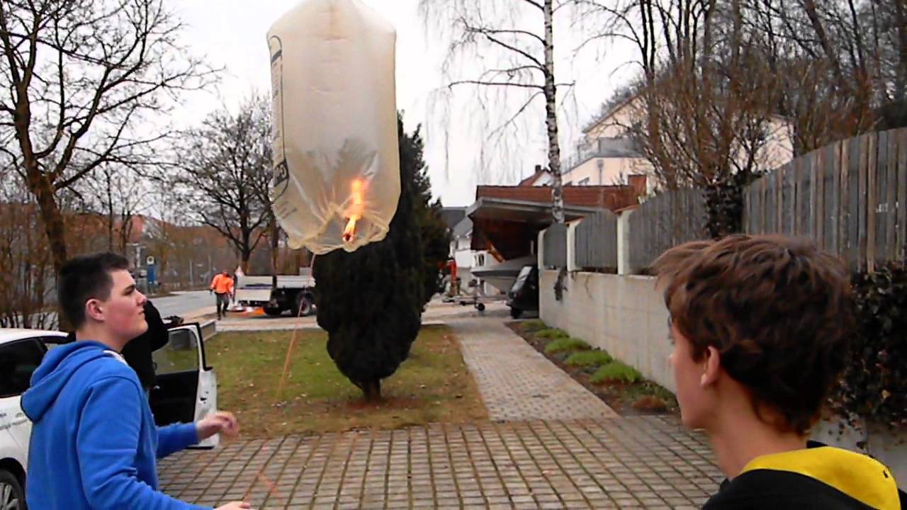 Selbstgebauter Heißluftballon