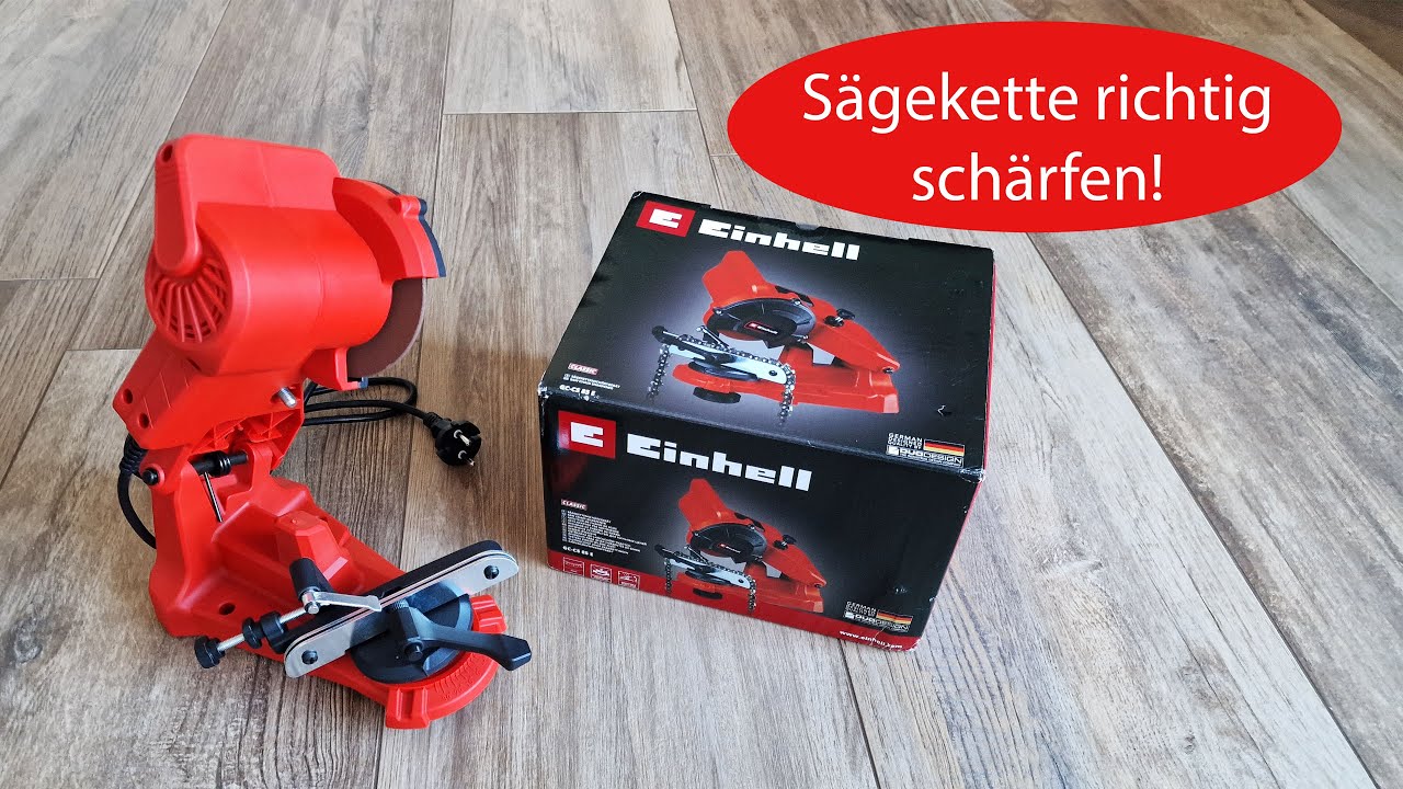 Einhell Sägekettenschärfgerät GC-CS 85 E im Test! Günstiger Kettenschleifer von Einhell