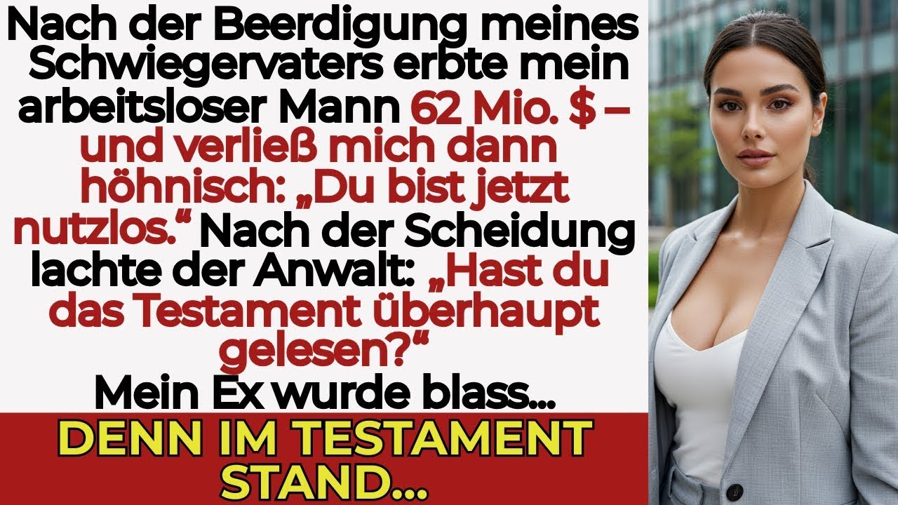 Mein Mann erbte $62 Millionen und warf mich aus der Familie — bald bat er weinend um Hilfe...