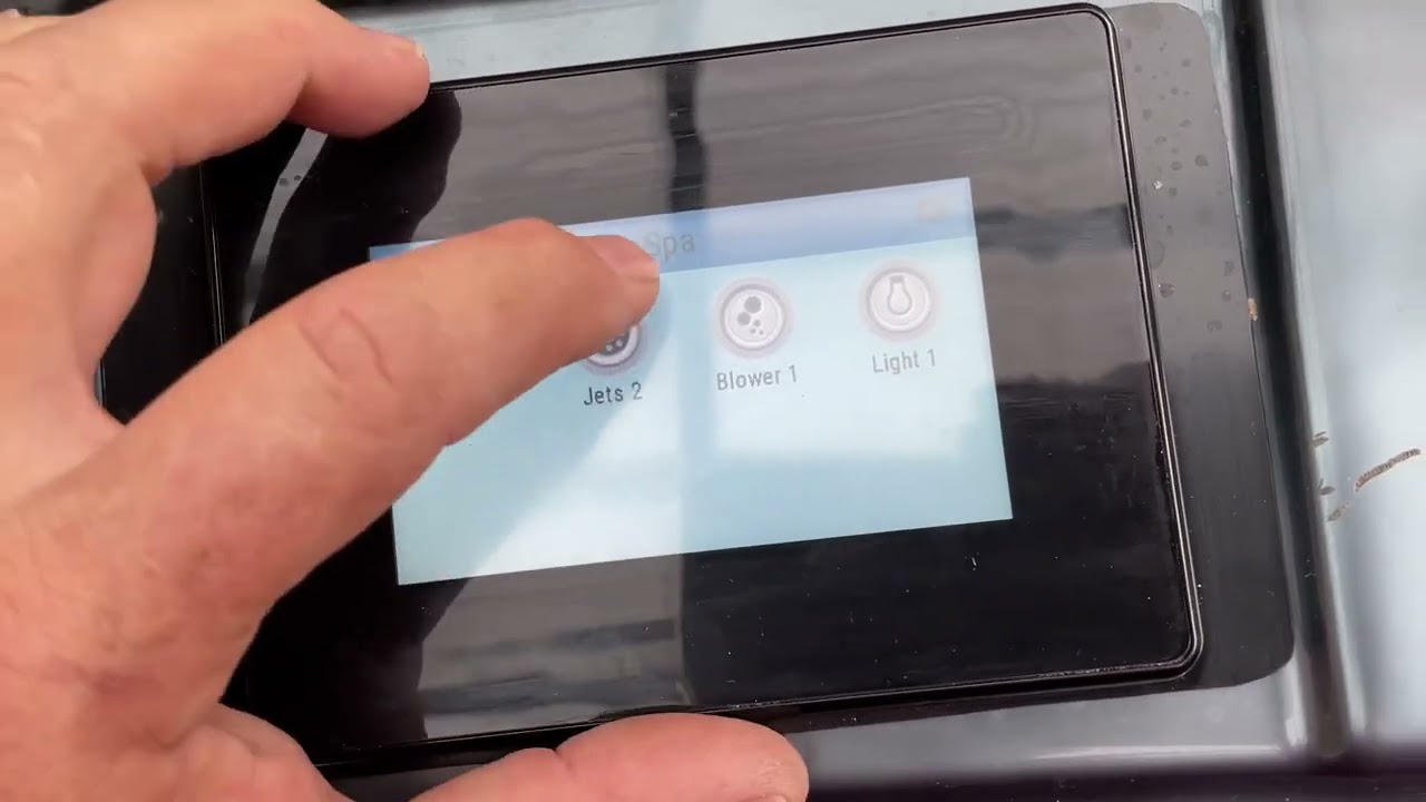 Quick Guide Balboa Spa Touch screen top side touch Pad. Review instructions help