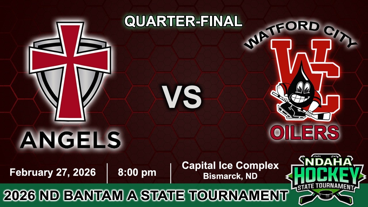 (Game 43: 02-27-26) Bantam A State: Fargo Angels vs Watford City Oilers 