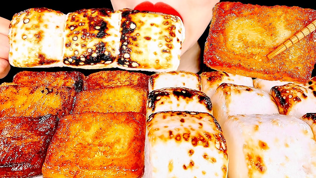 ASMR HONEYBUTTER KIRIMOCHI, ROASTED GIANT MARSHMALLOWS 허니버터키리모찌 대왕마시멜로우 먹방 MUKBANG 咀嚼音 | ZOEY ASMR